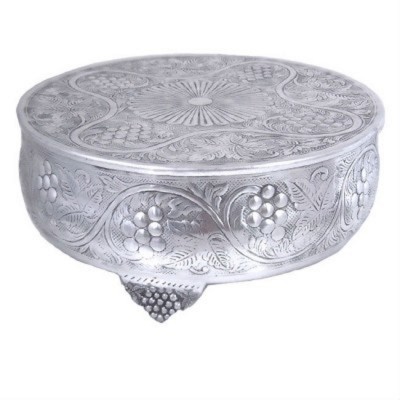 80093 - MEDIUM ROUND CAKE STAND / GRAPE DESIGN 16''